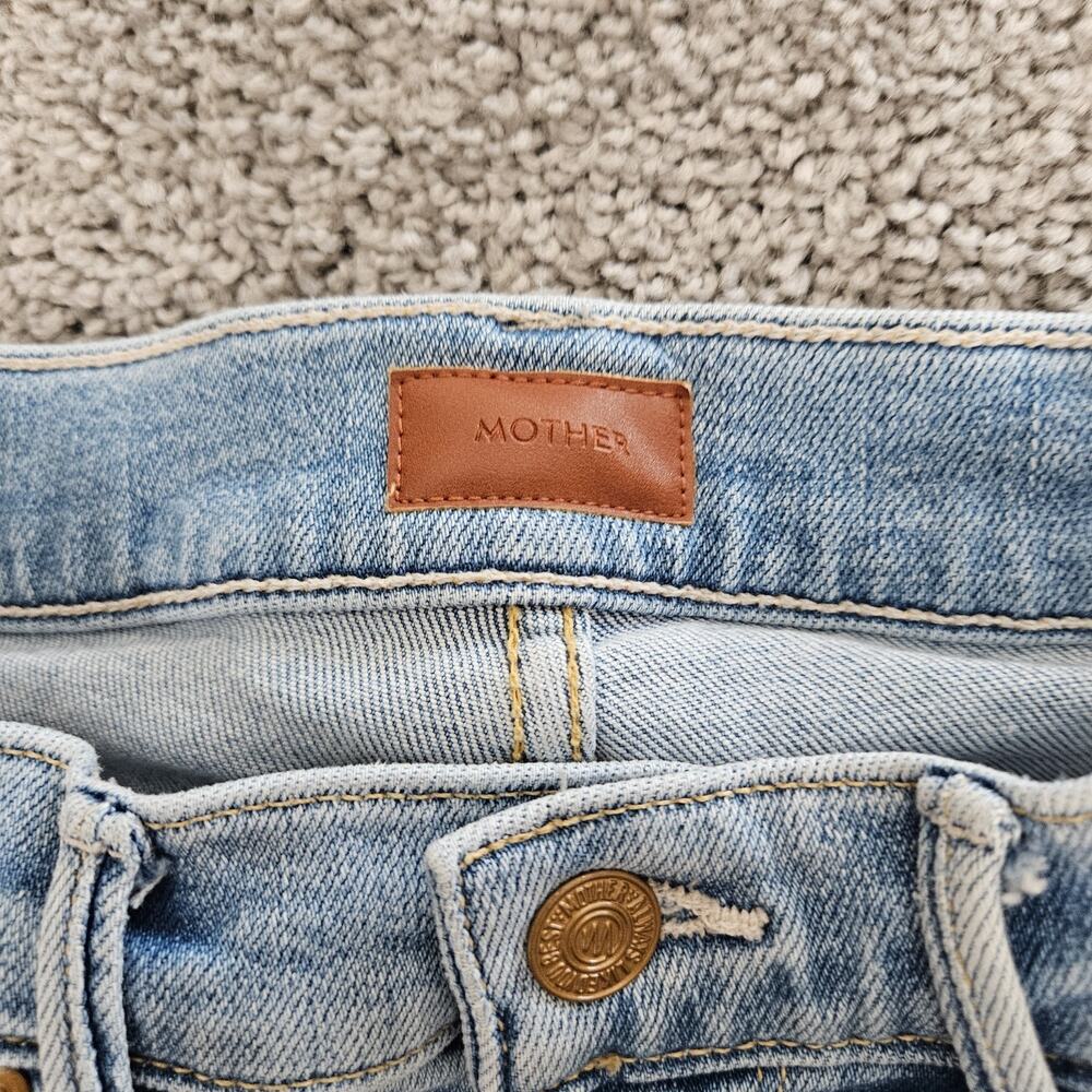 Mother Jeans Women's 27 Blue The Mid Rise Dazzler Ankle In The Blink Of An Eye - Picture 4 of 13